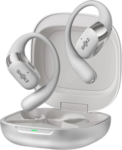 SHOKZ OpenFit 2 Open-Ear Earhook Bluetooth Earbuds, White,48H Playtime