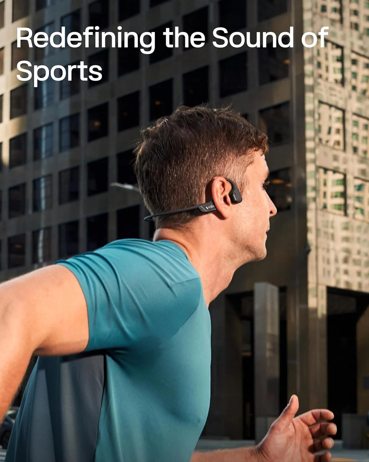 SHOKZ OpenRun Pro 2 Bone Conduction Bluetooth Sport Headphones, Silver