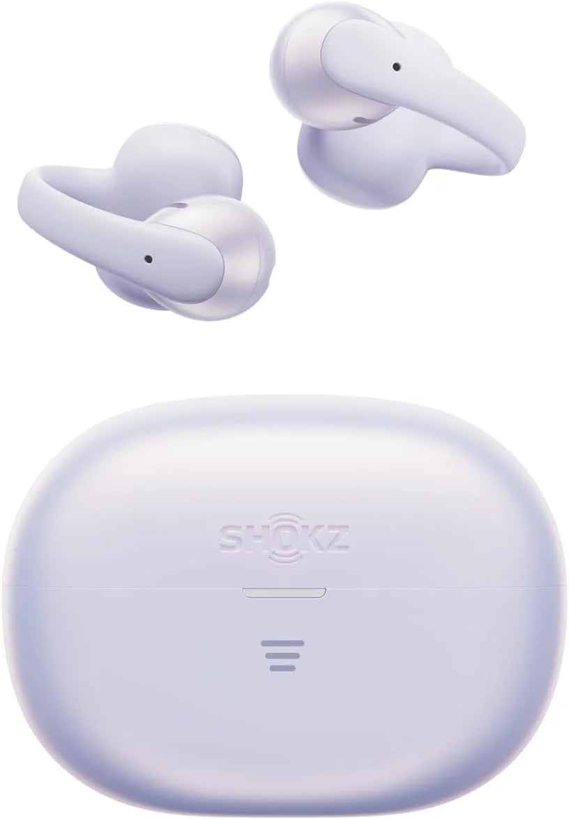 SHOKZ OpenDots Air Open-Ear Clip-On Bluetooth Earbuds, Black, Touch Control