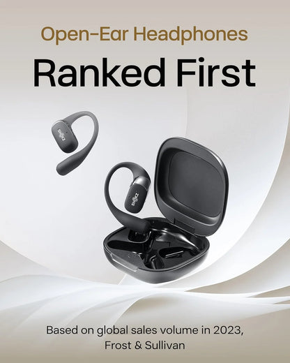 SHOKZ OpenFit 2 Open-Ear Headphones, True Wireless Bluetooth Earphones with Microphone, Beige(Renewed)