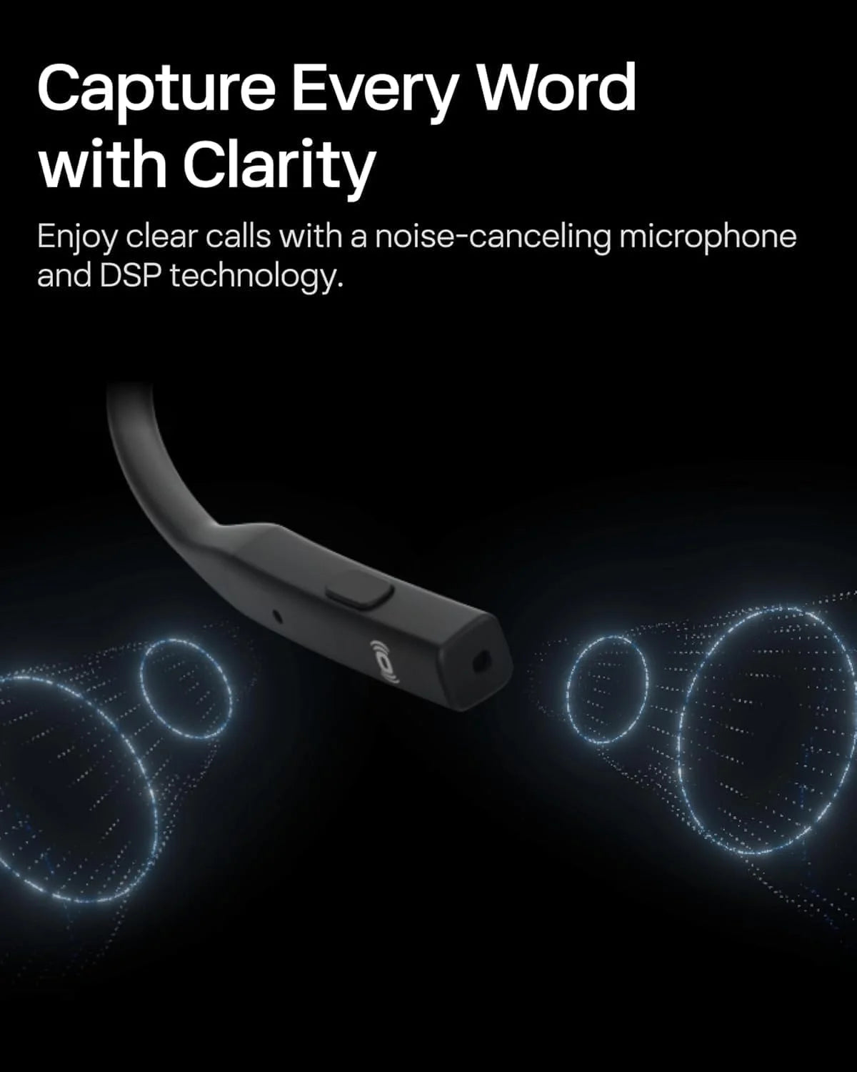 SHOKZ OpenComm2 UC 2025 Upgrade - Open-Ear Wireless Computer Headset with Boom Mic, Bone Conduction Bluetooth Stereo Headphones (Renewed)