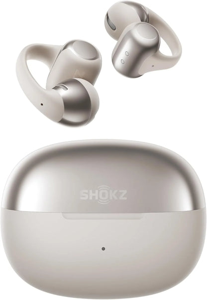 SHOKZ OpenDots ONE Open-Ear Clip-On Bluetooth Earbuds, Black, Dolby Audio