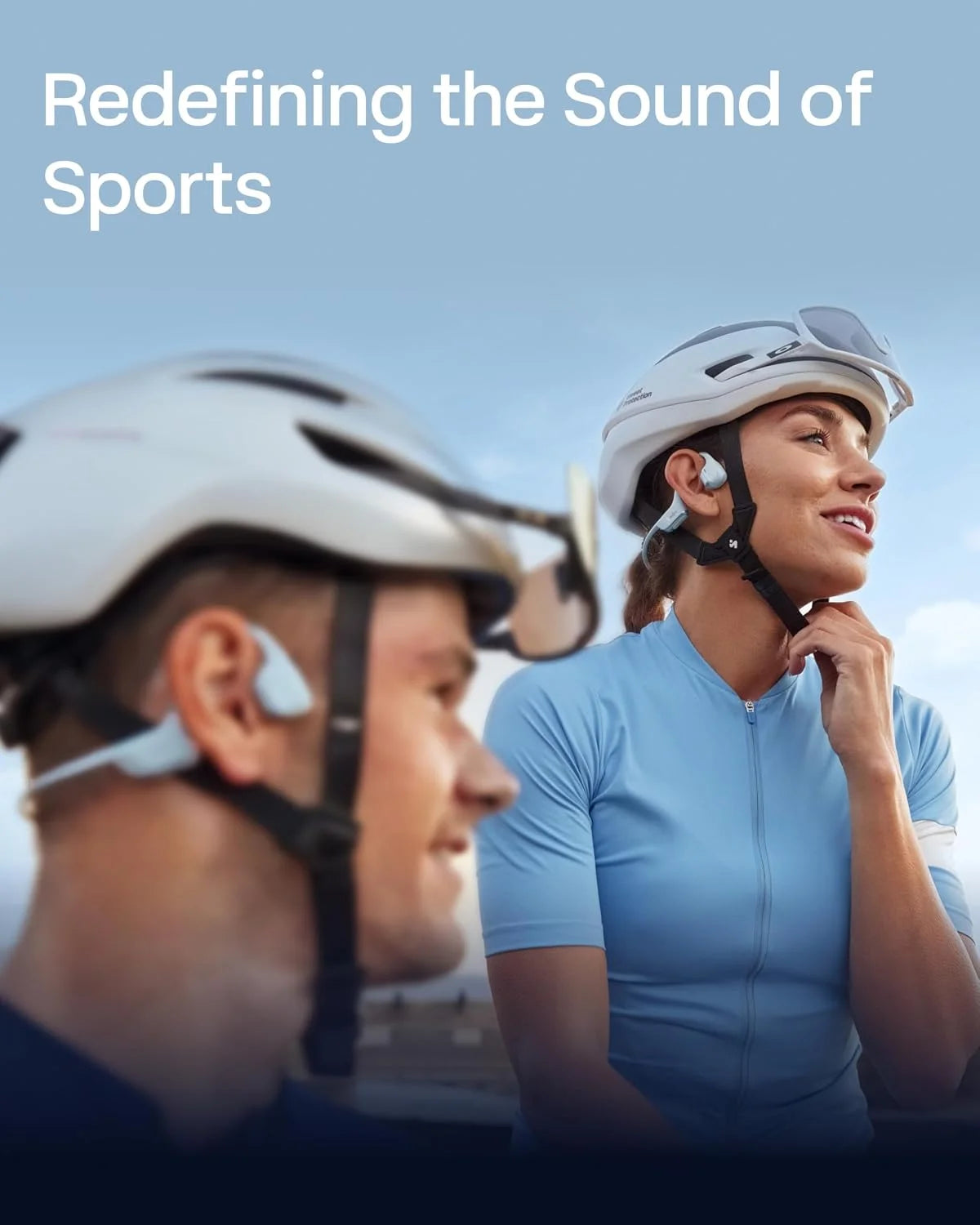 SHOKZ OpenRun Pro 2 Bone Conduction Bluetooth Sport Headphones, Silver