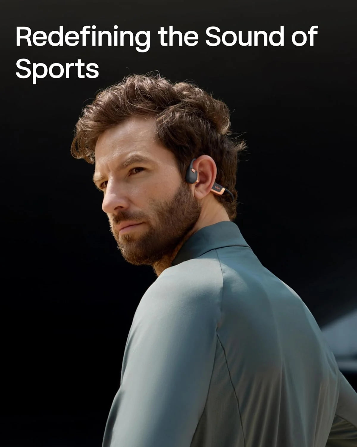 SHOKZ OpenRun Pro 2 Bone Conduction Bluetooth Sport Headphones, Silver
