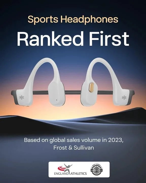 SHOKZ OpenSwim Pro Open-Ear MP3 Headphones, Red, IP68 Waterproof, 32GB MP3
