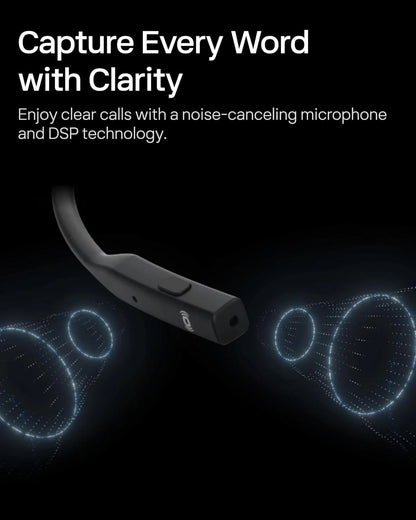 SHOKZ OpenComm2 UC Open-Ear Headset, USB-A Dongle, Noise-Canceling Mic