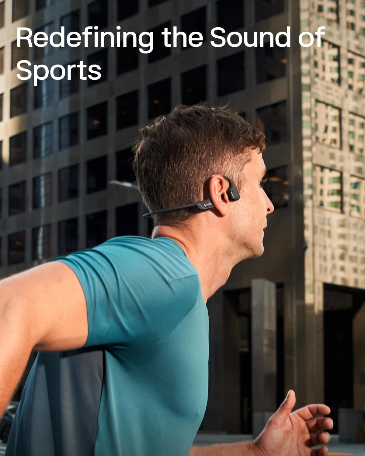 SHOKZ OpenRun Pro 2 Bone Conduction Bluetooth Sport Headphones, Silver