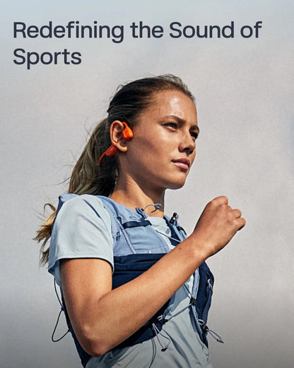 SHOKZ OpenRun Pro 2 Bone Conduction Bluetooth Sport Headphones, Silver