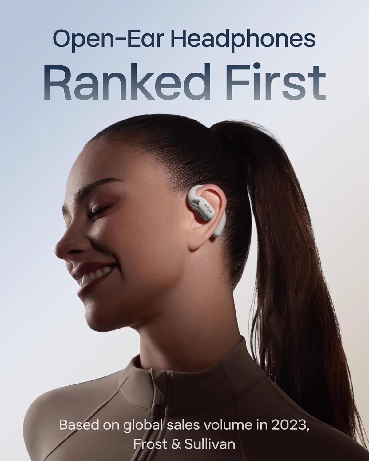 SHOKZ New OpenFit 2+ Open-Ear Headphones,Dolby Audio Enabled,Comfortable Earbuds with Soft Ear Hooks,48H Playtime,IP55 Water-Resistant,USB-C Fast Charging,Wireless Charging (Renewed)